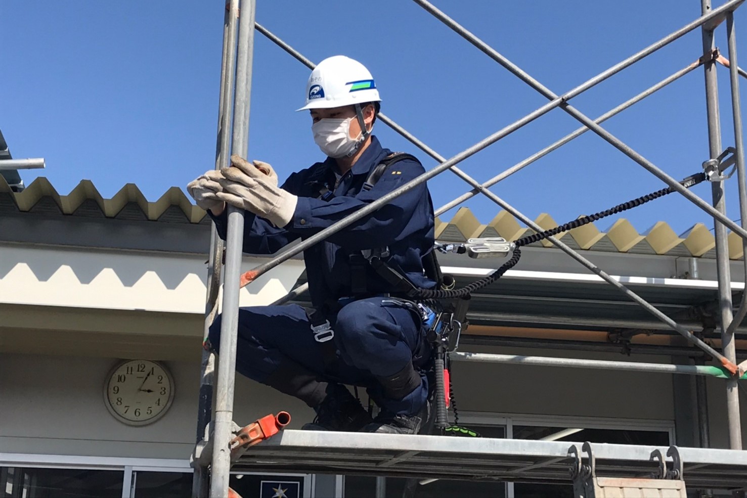 尾園建設　新入社員実地研修風景