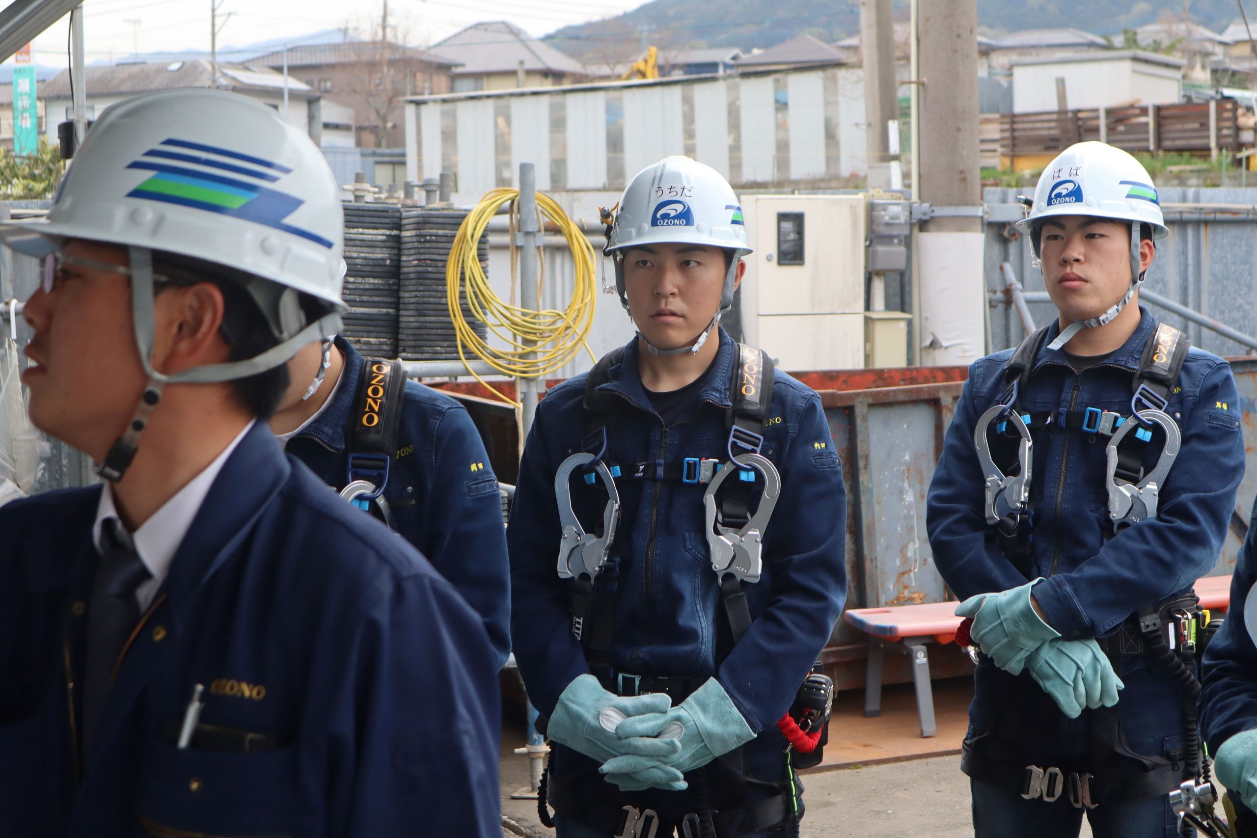 尾園建設 新入社員実地研修風景