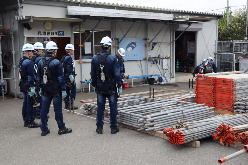 新入社員実地研修風景