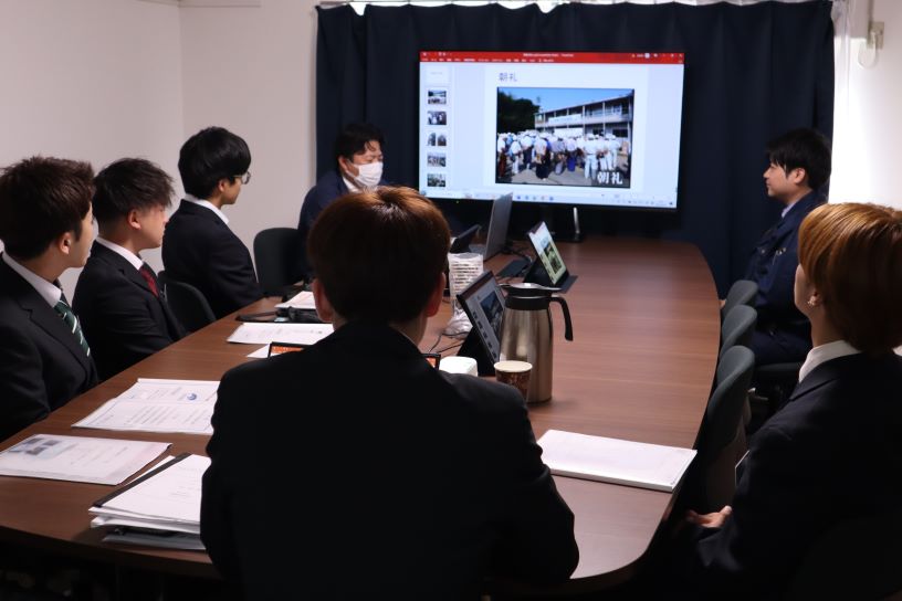 尾園建設　新入社員事務所研修風景