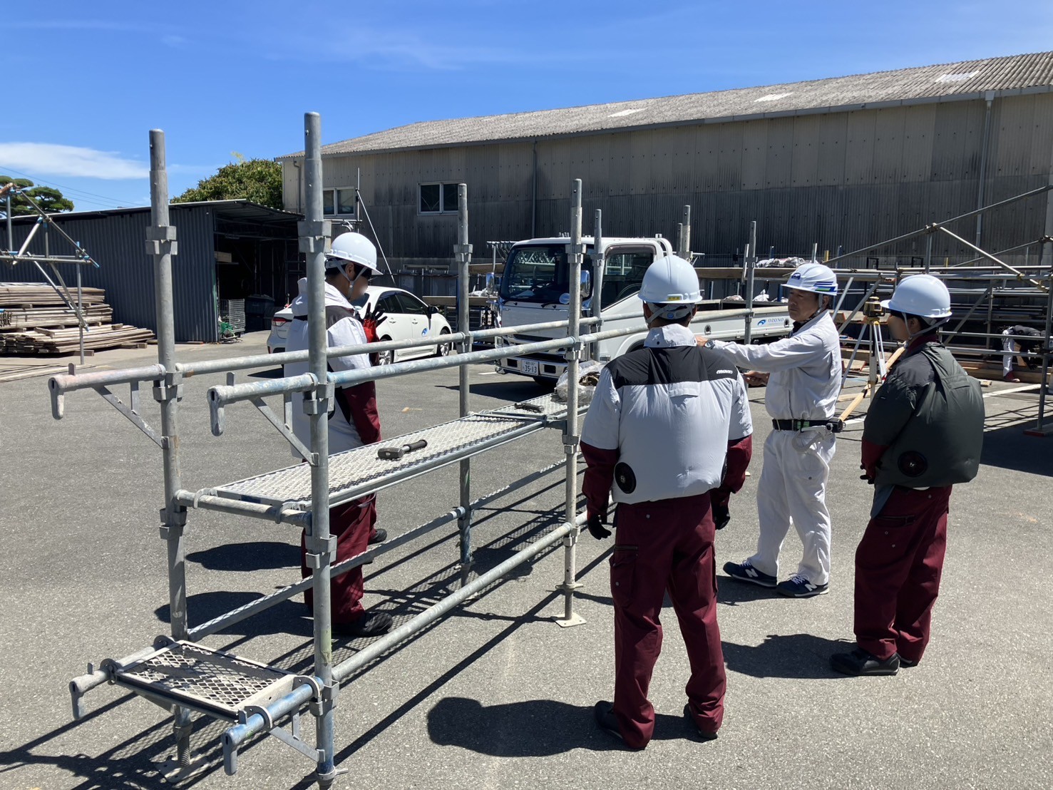 尾園建設　インターンシップ風景