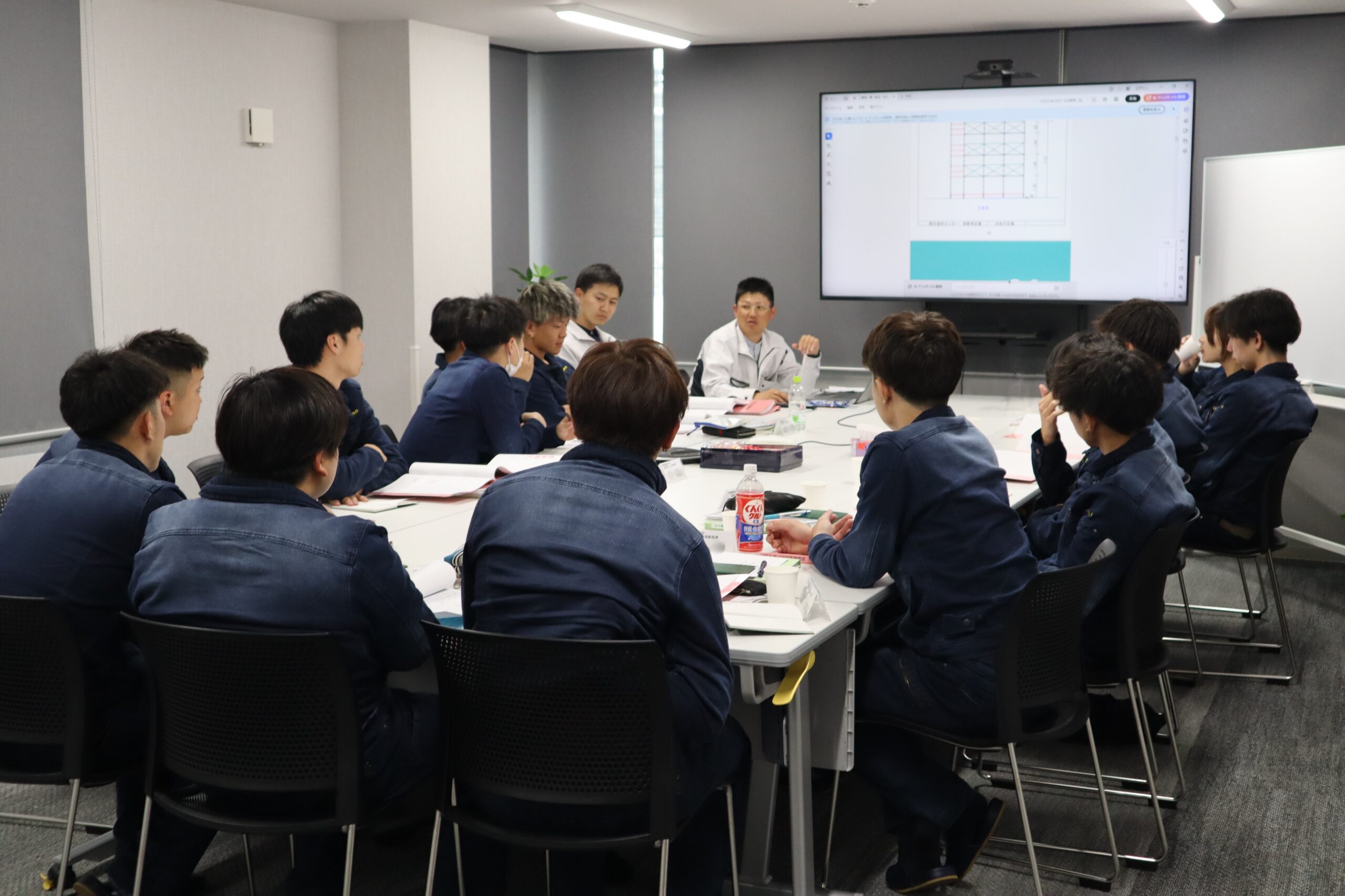 新入社員実地研修風景