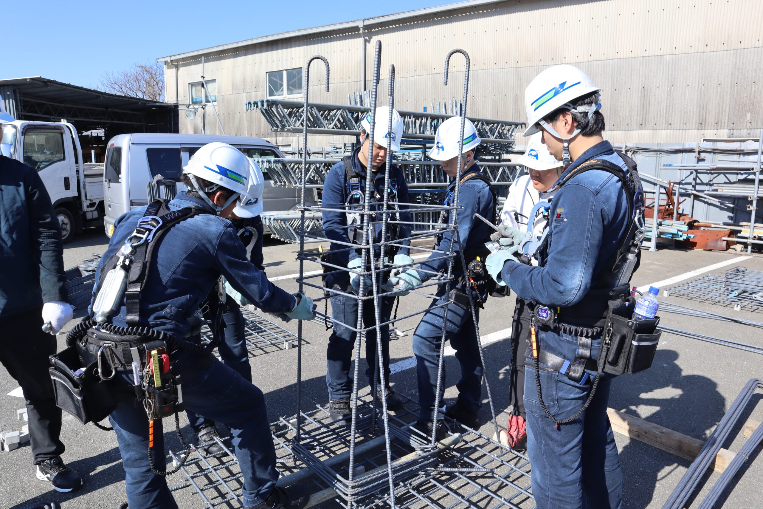 新入社員実地研修風景